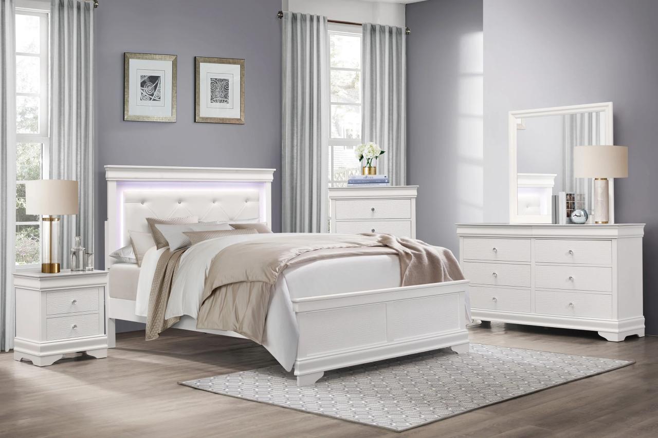 White Wooden Furniture Bedroom White wood furniture set for guest room