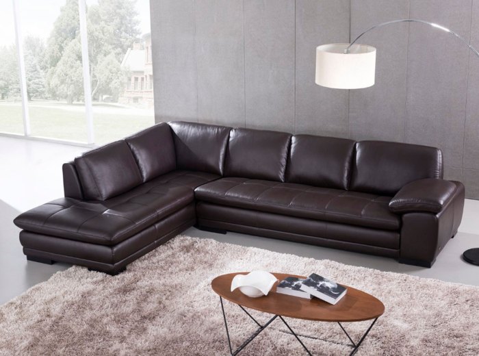 Modern Leather Sectional Sofa ML157 by Beverly Hills - MIG Furniture Modern Leather Sectional Sofa ML157 by Beverly Hills - MIG Furniture