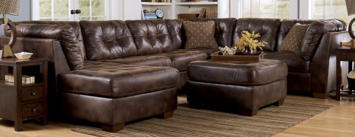 15 Best Ideas Leather Sectionals with Chaise Leather sectional furniture for big families